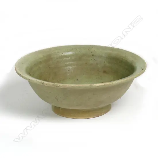 A Chinese green lead glazed bowl
