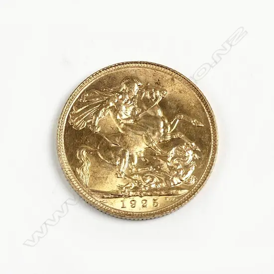 A gold sovereign
