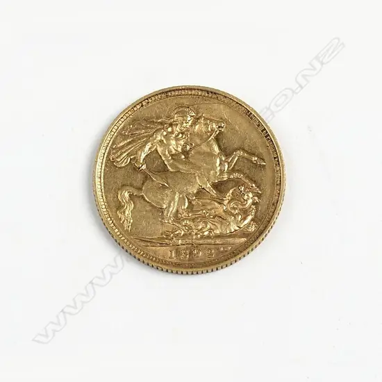 A Victorian gold sovereign