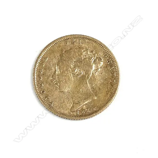 A Victorian gold half-sovereign