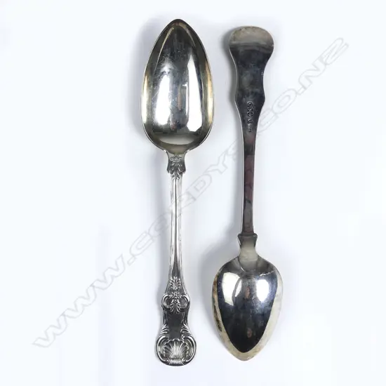 Two Victorian silver tablespoons