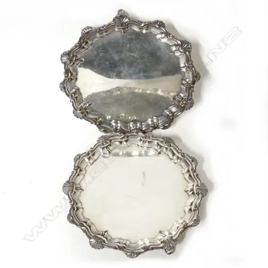 A pair of Old Sheffield Plate waiters