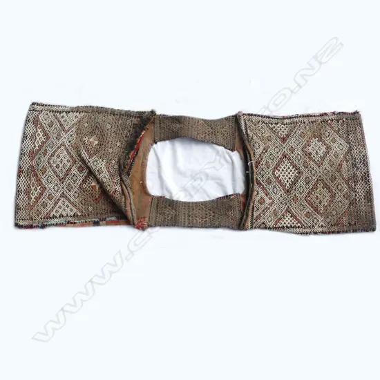 A small tribal kilim saddlebag