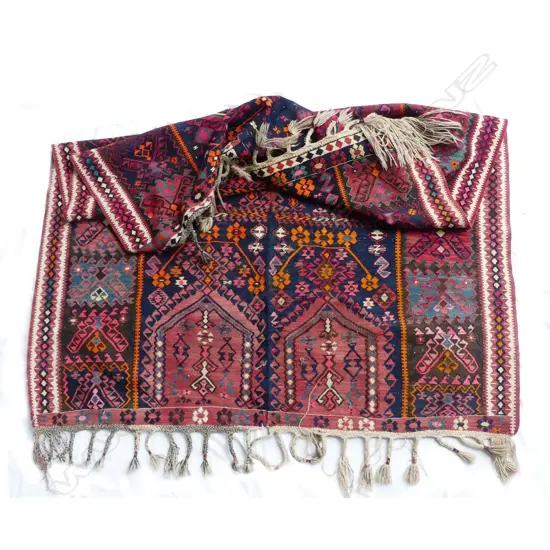 An old Turkish kilim rug