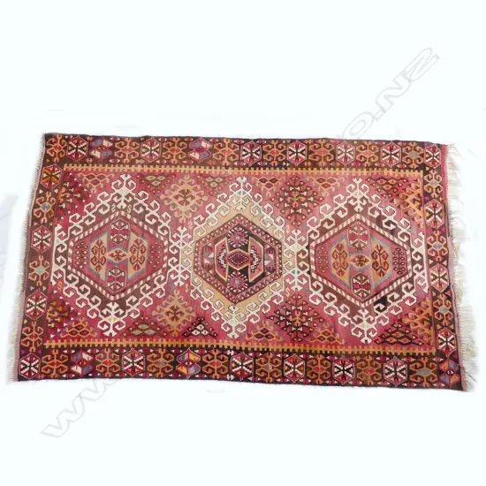 An old Turkish flit-weft kilim