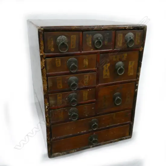 A small Chinese medicine cabinet