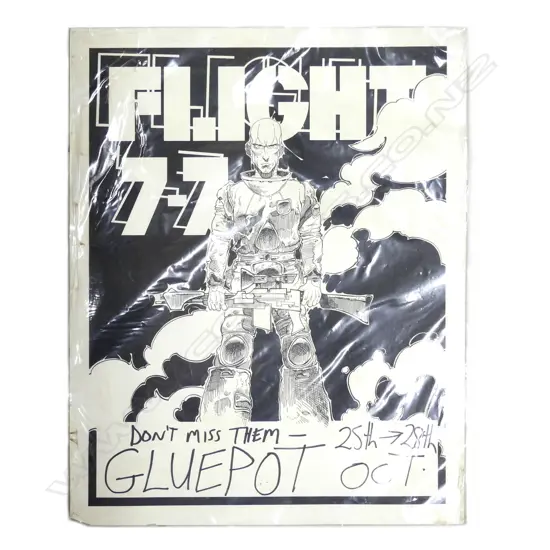 Two 'Flight 77' band posters