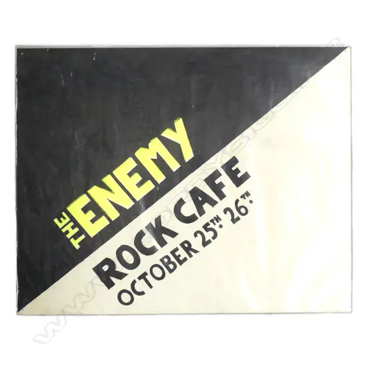 'The Enemy’ (formed early 1977 and fronted by vocalist Chris Knox) at Rock Café