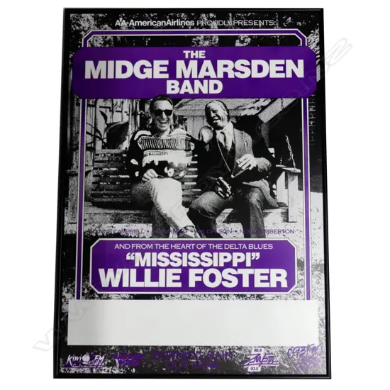 A framed promotional poster