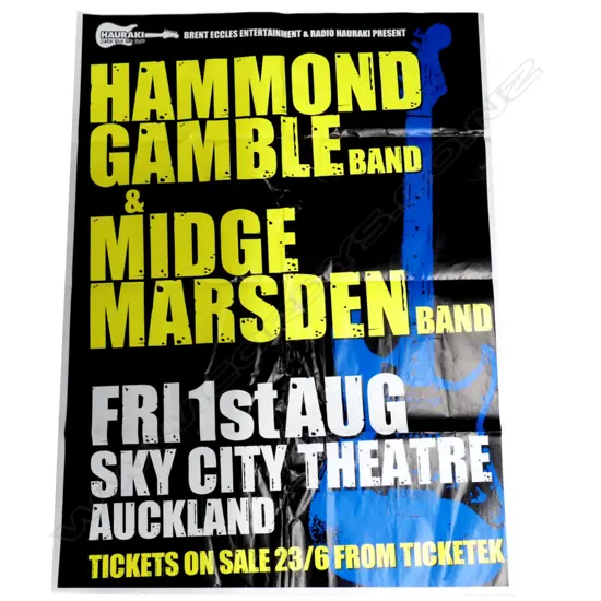 Large Hammond Gamble and Midge Marsden promotional poster