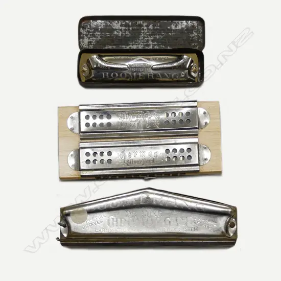Three harmonicas