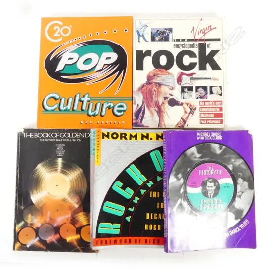 Five assorted books pertaining to music