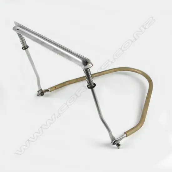 A metal harmonica neck-holder stand