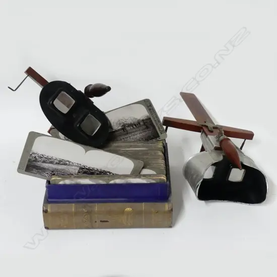 Two stereoscope viewers