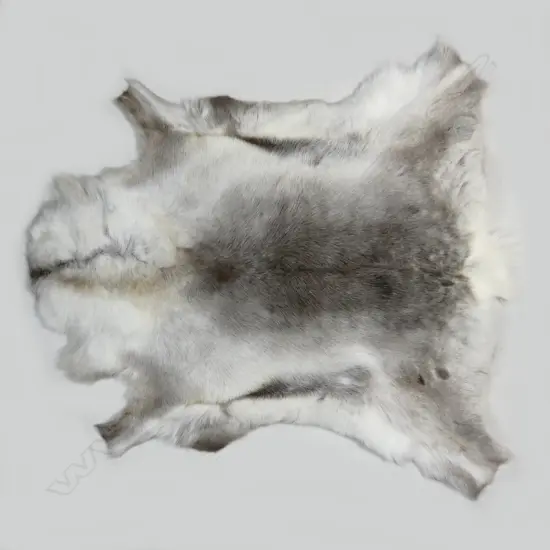 A reindeer hide rug