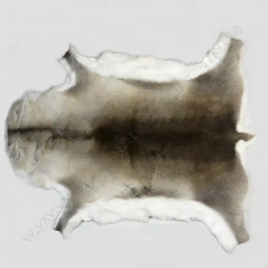A reindeer hide rug