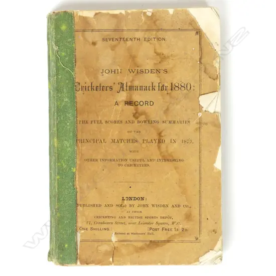 'John Wisden's Cricketers' Almanack for 1880'