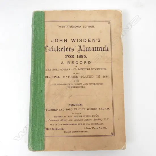 'John Wisden's Cricketers' Almanack for 1885'