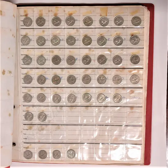 An album of N.Z. pre-decimal coinage