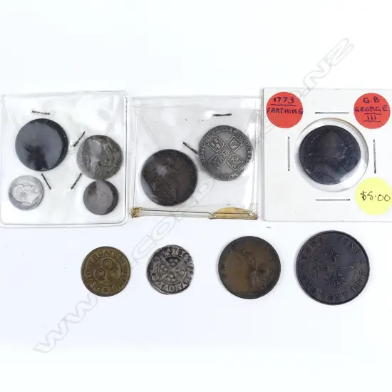 11 vintage mainly English coins