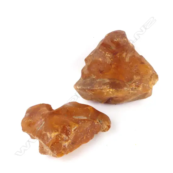 Two small kauri gum boulders