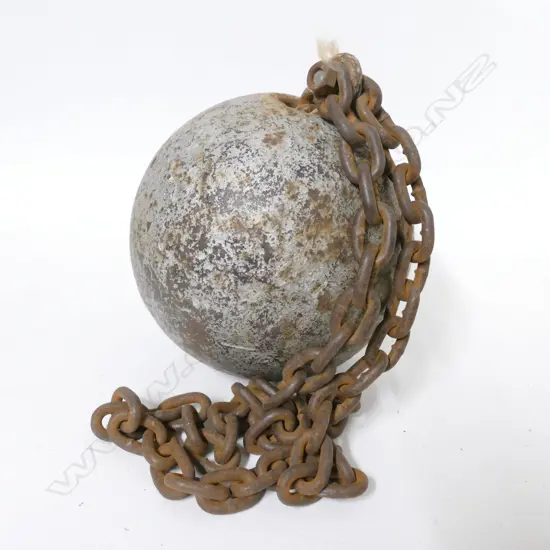 A 19thC convict's leg iron ball