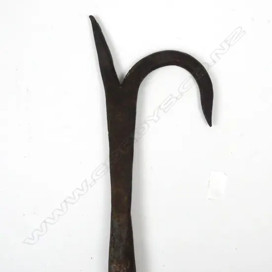 A wrought iron blubber hook