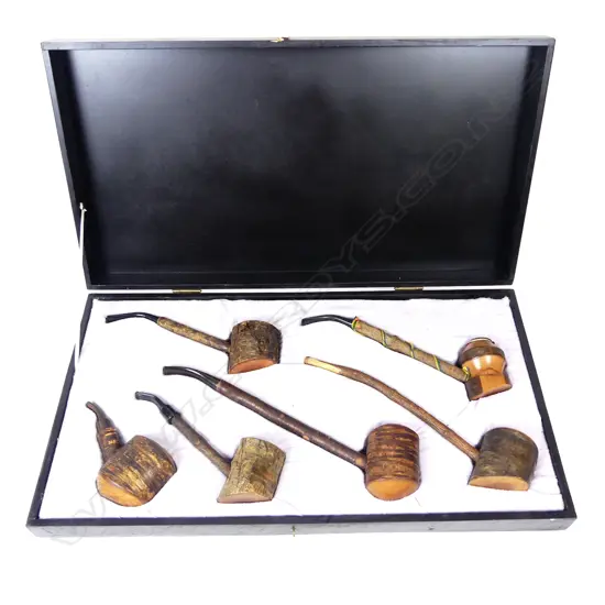 A collection of six pipes