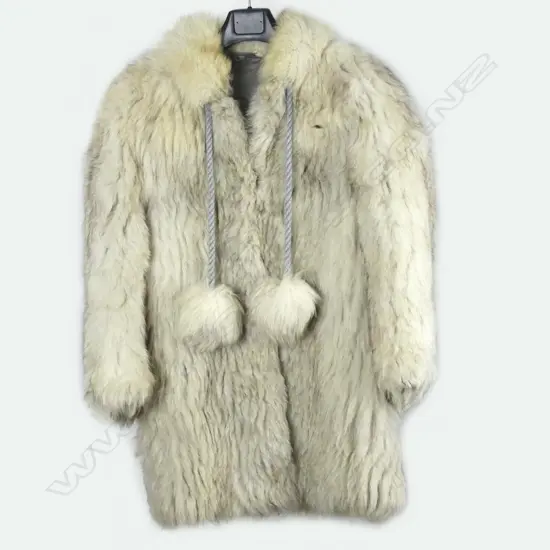 An arctic fox jacket