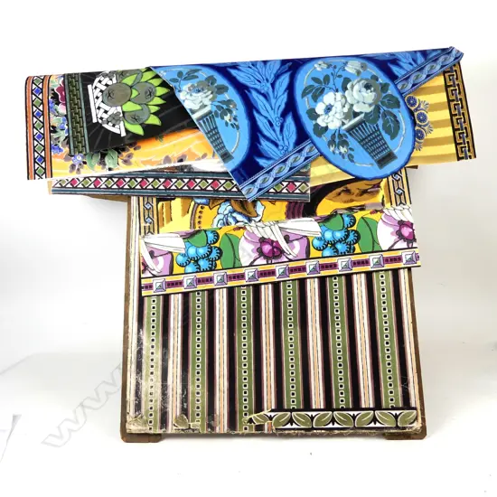 A collection of rare French Art deco period wallpaper samples