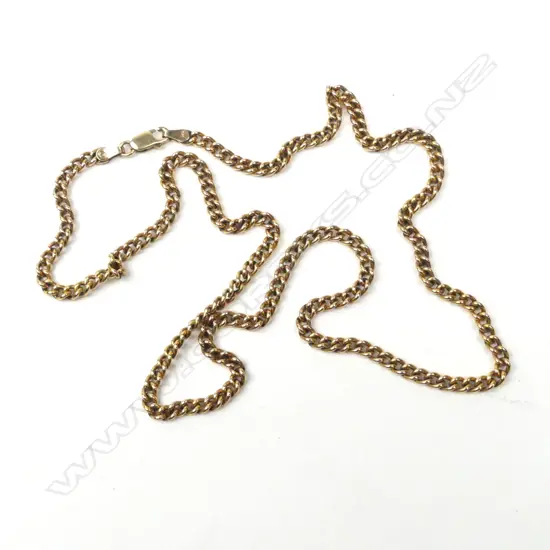A 9ct gold fob chain
