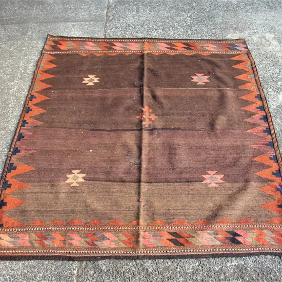A vintage Afghanistan Baluch Sofreh kilim