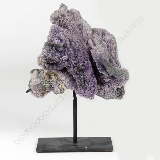 A piece of natural botryoidal chalcedony (grape agate)