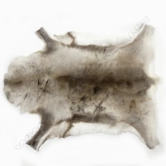 A good quality reindeer skin rug