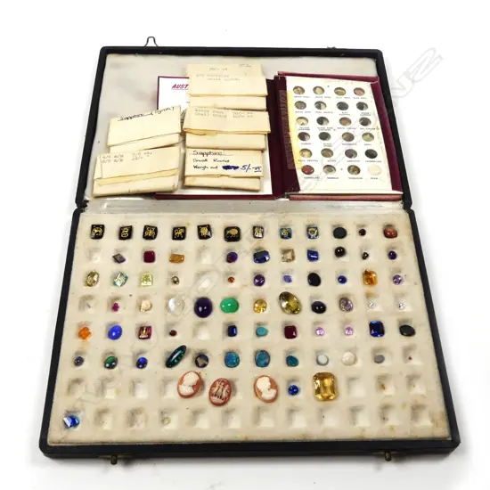 A selection of gemstone and synthetic examples