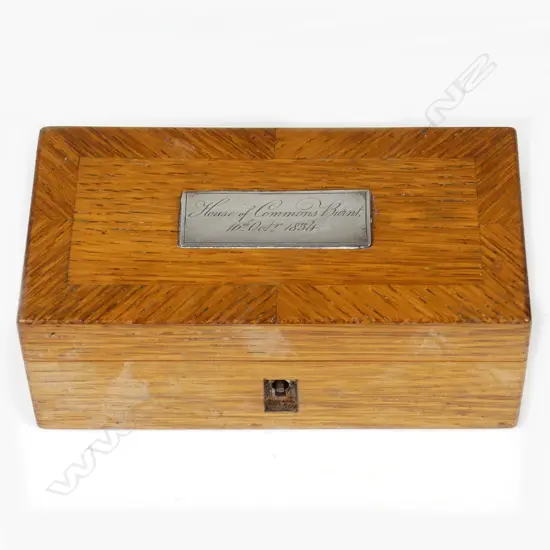 A small wooden box