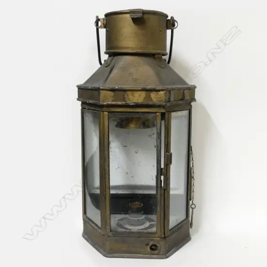 A brass ship's light