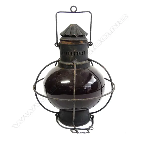 A vintage ship's light