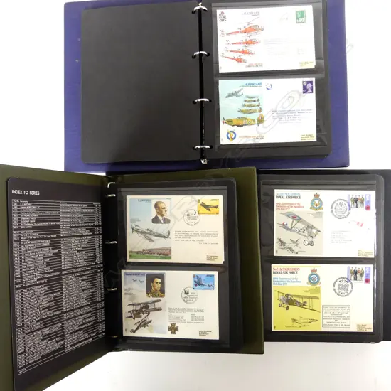 Three folders of R.A.F. First Day Covers