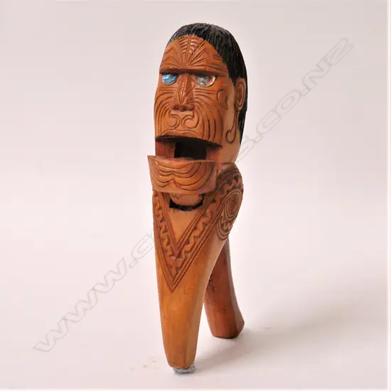 A mid-20thC N.Z. Maori carved nutcracker