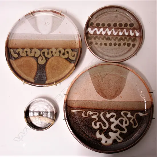 Five Brian Gartside vintage plates