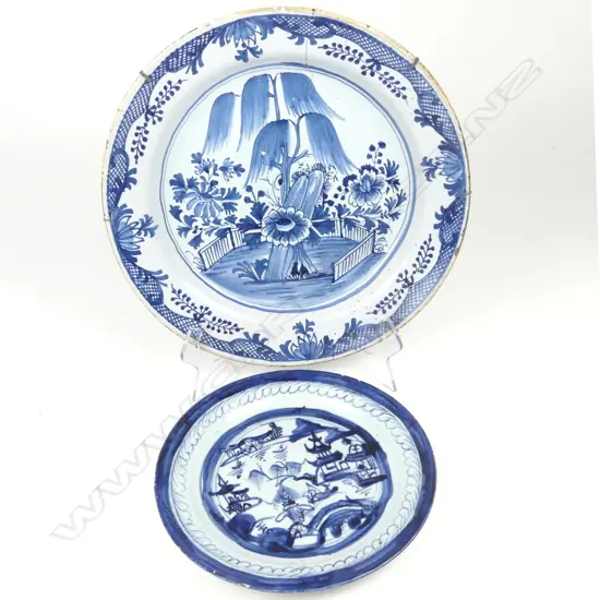 A Chinese blue and white porcelain plate