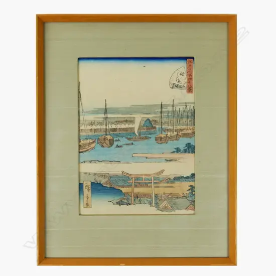 A small ukiyo-e woodblock print