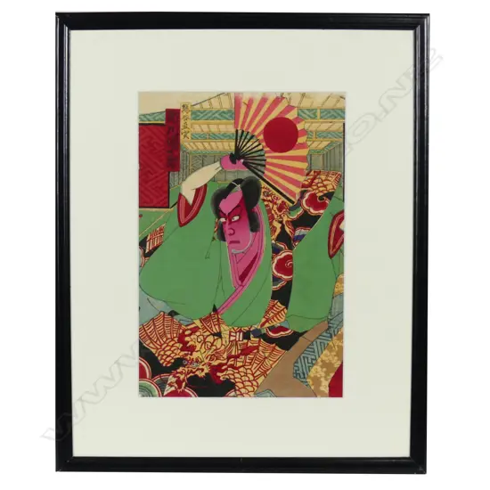 A Japanese woodblock print by Toyohara Kunichika (1835-1900)
