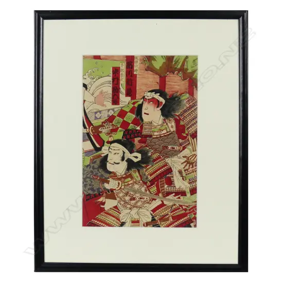 A Japanese woodblock print by Toyohara Kunichika (1835-1900)