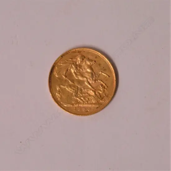 An 1894 full gold sovereign