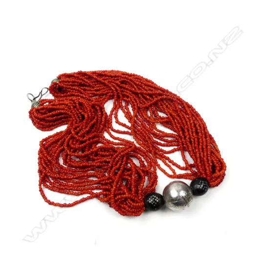 A vintage coral necklace