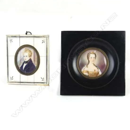 Two portrait miniatures