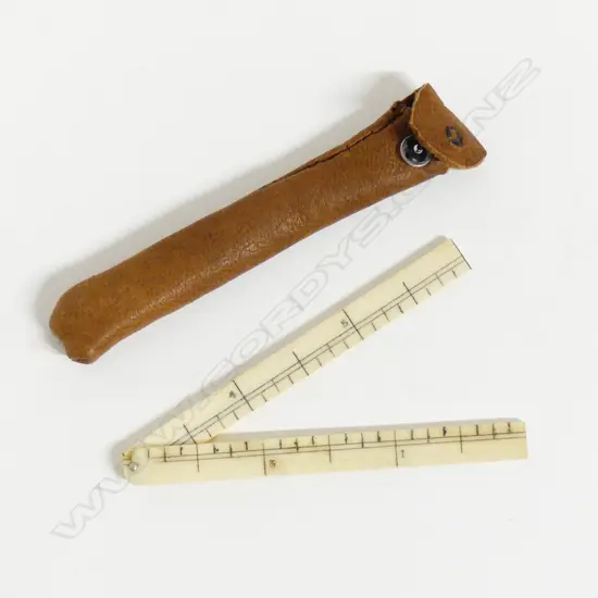 A small ivory rule
