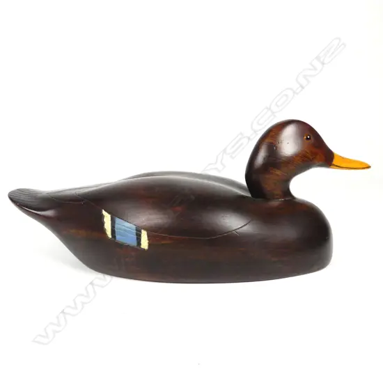 A good 15" hand carved wooden display duck decoy